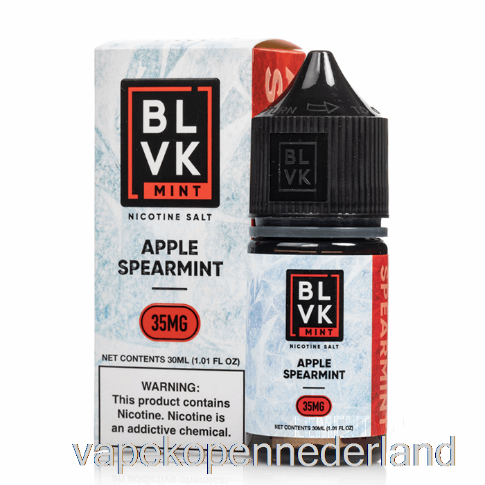 Elektronische Sigaret Vape Appel Groene Munt - Blivk Muntzouten - 30 Ml 50 Mg